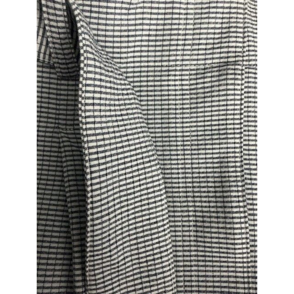 Calvin Klein White Blue Plaid Pleated Belted Pants (look at Last Picture) Sz 14P - Picture 5 of 5